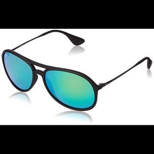 Ray Ban Matte Black Alex Aviators RB 4201